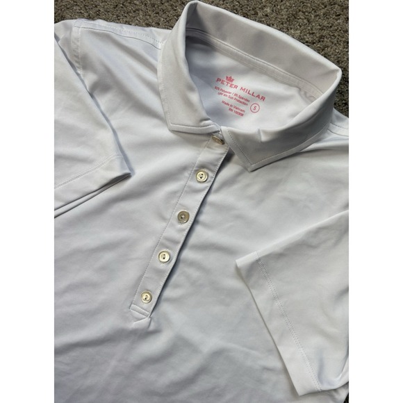 Peter Millar Other - Peter Millar Shirt Womens Small Short Sleeve Golf Stretch UPF 50 Solid White